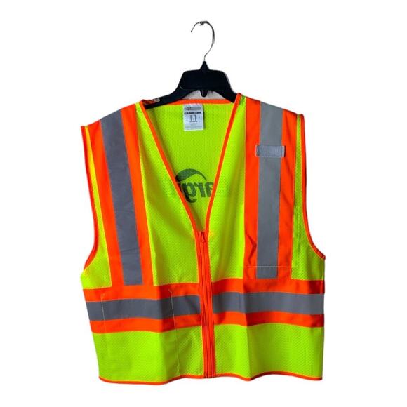 ML Kishigo Unisex Size XL Cargill Utility Uniform Full Zip V-Neck Work Clothing - Picture 1 of 7